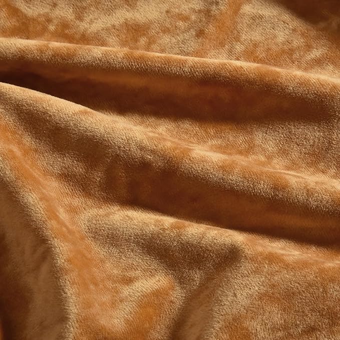 PHF Truly Velvet Fitted Sheet Only Twin Size, Luxury Super Soft Cozy Fuzzy Fleece Bottom Sheet, Deep Pocket Up to 16",Strenghth Elastic Band, Suitable for Fall Winter Spring,No Pillowcases,Brown Sugar