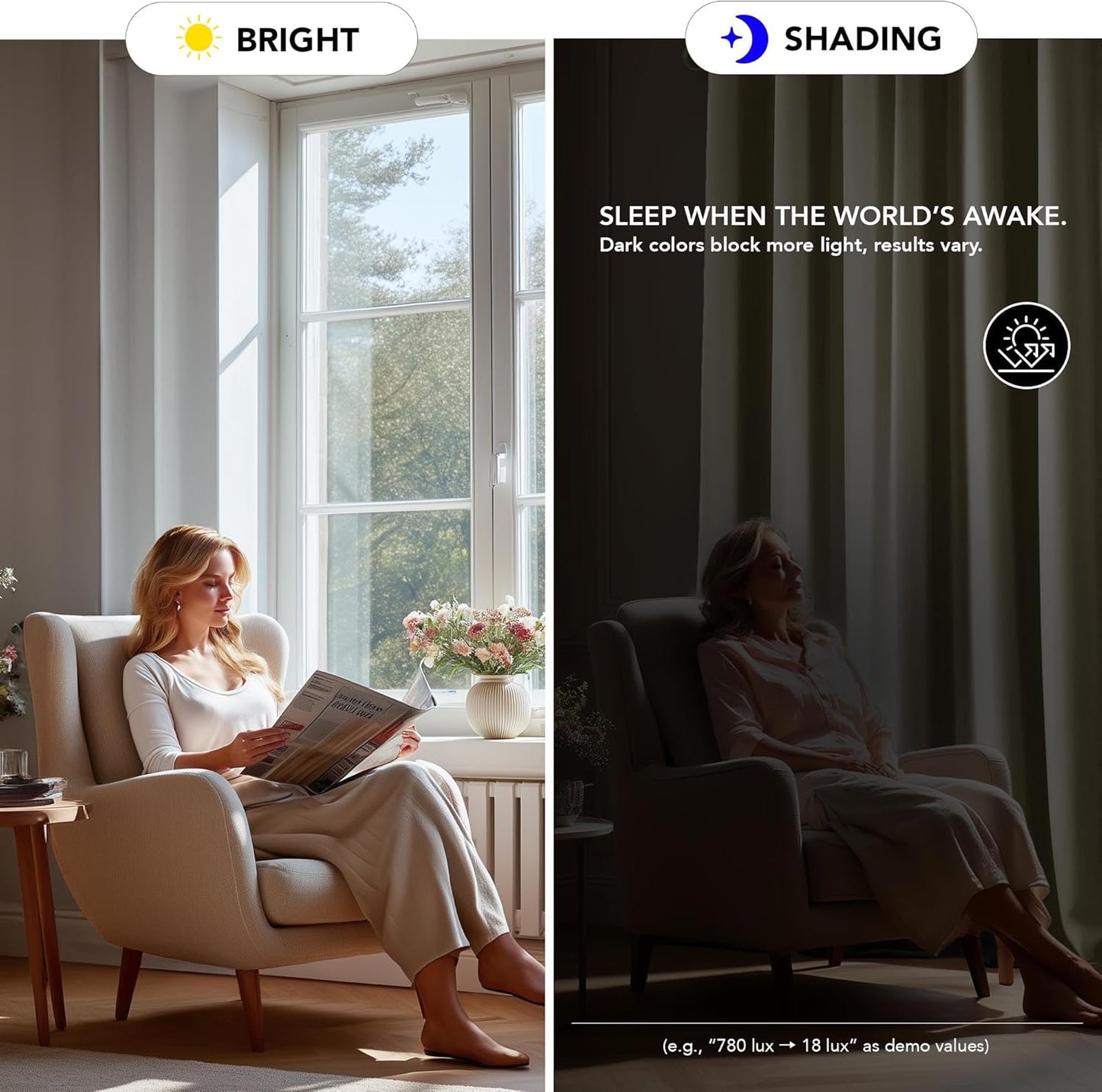 Deconovo Blackout Curtains for Bedroom – Set of 2 42W x 84L Inch Thermal Insulated & Noise Reducing Panels–Home Window Room Darkening Sustainable Grommet Drapes for Living Room and Nursery, Beige