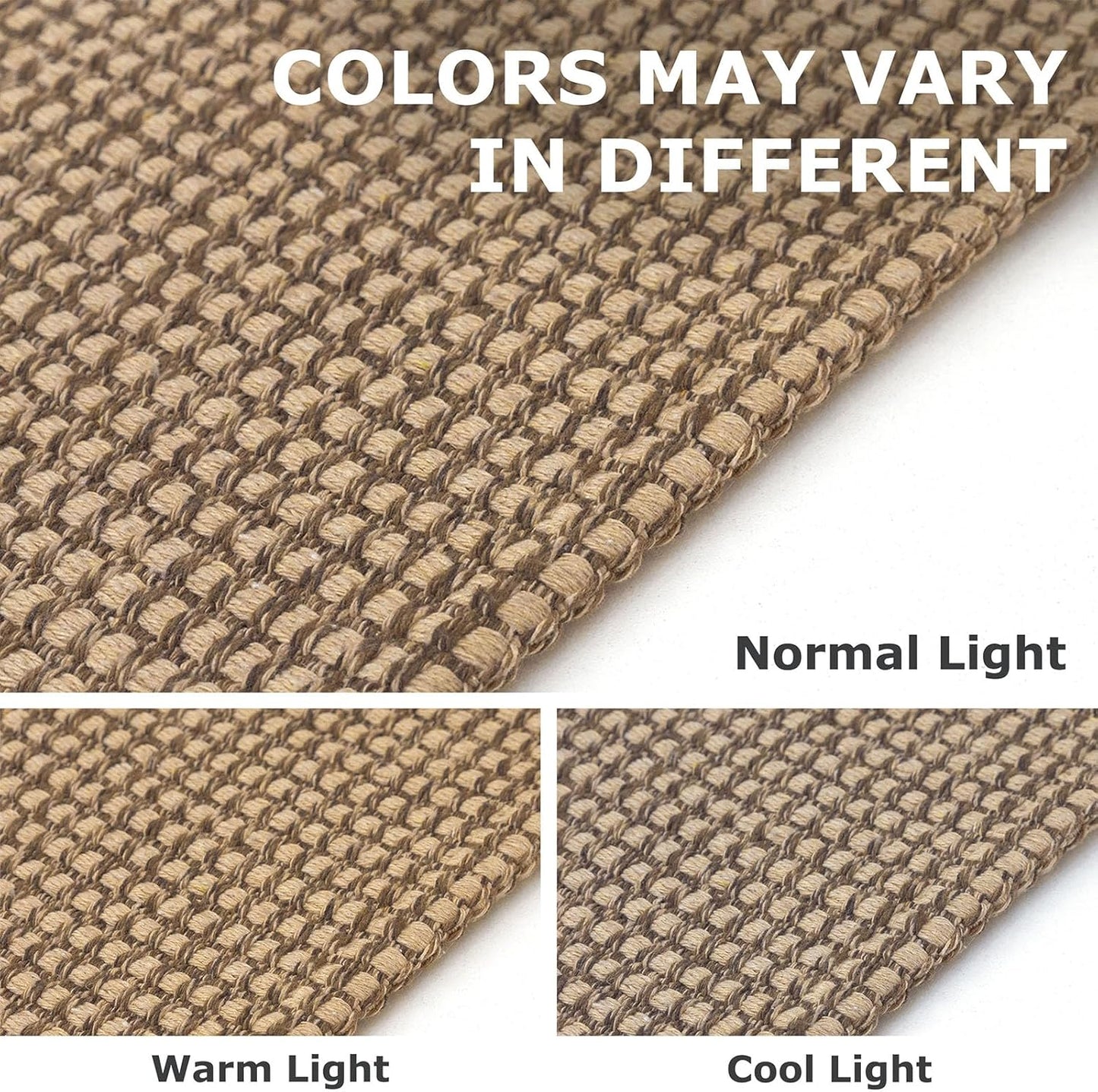 IOHOUZE Small Area Rug 2x3 Washable Woven Rugs for Entryway Non Slip Rubber Backed Kitchen Rugs Indoor Outdoor Doormat Throw Rug Floor Carpet for Entrance Front Door, Orange/Tan/Brown