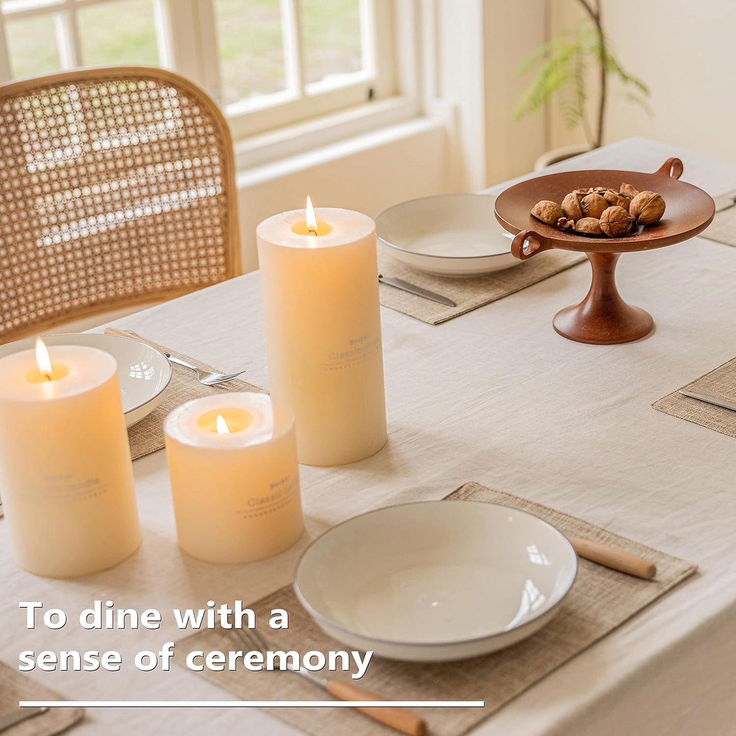 Home Brilliant Linen Place Mats Set of 6 Heat Resistant Dining Table Place Mats Cloth Placemats Kitchen Table Mats Placemat, Burlap