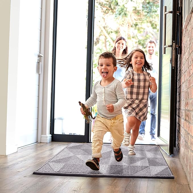 hicorfe Kitchen Rugs and Mats Sets,Super Absorbent Polypropylene Non-Slip Rug,Soft Comfort Floor Mat,24" x 35" Washable for Kitchen,Hallway,Office,Sink,Laundry