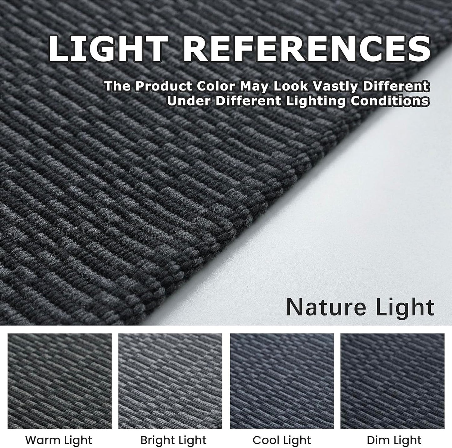 KOZYFLY Washable Runner Rug 3x8 ft Hallway Kitchen Runner Rugs with Rubber Backing Bobo Entryway Runner Indoor, Carpet Runners for Hall Entryway Bedroom, Black/Grey