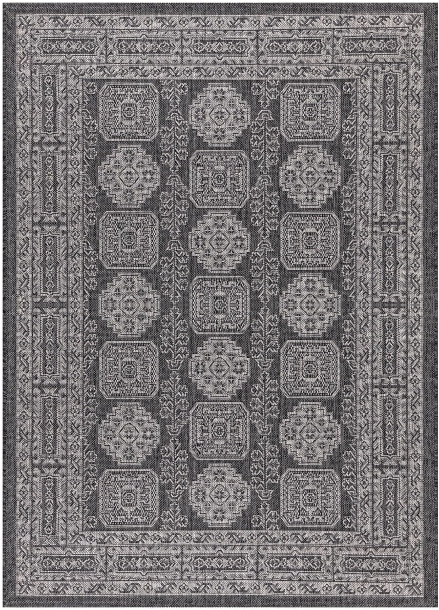 Keen Home Design Terrace Outdoor Area Rug - 5x8 Washable Indoor/Outdoor Rug for Patio, Kitchen, Balcony, Beach, Garden, Deck and Porch, Size: 5'3"x7'7"