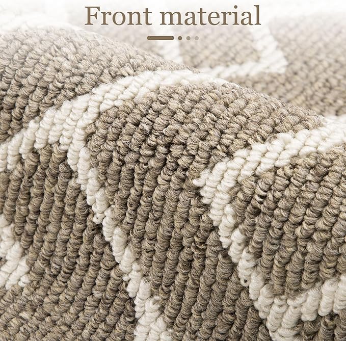 hicorfe Kitchen Rugs and Mats Sets,Super Absorbent Polypropylene Non-Slip Rug,Soft Comfort Floor Mat,Washable for Kitchen,Hallway,Office,Sink,Laundry(20" x 31.5",Beige)