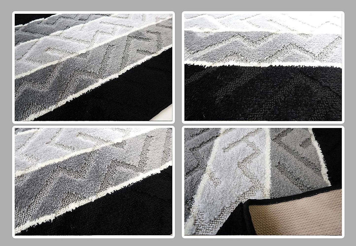 Custom Length Hallway Runner Rug,Slip Resistant,Arrows Black, 26 Inch X 9 feet, Sold and Priced Per Foot