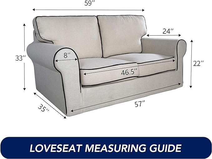 PureFit Reversible Quilted Sofa Cover, Water Resistant Slipcover Furniture Protector, Washable Couch Cover with Non Slip and Elastic Straps for Kids, Dogs, Pets (Loveseat, Greyish Green/Beige)