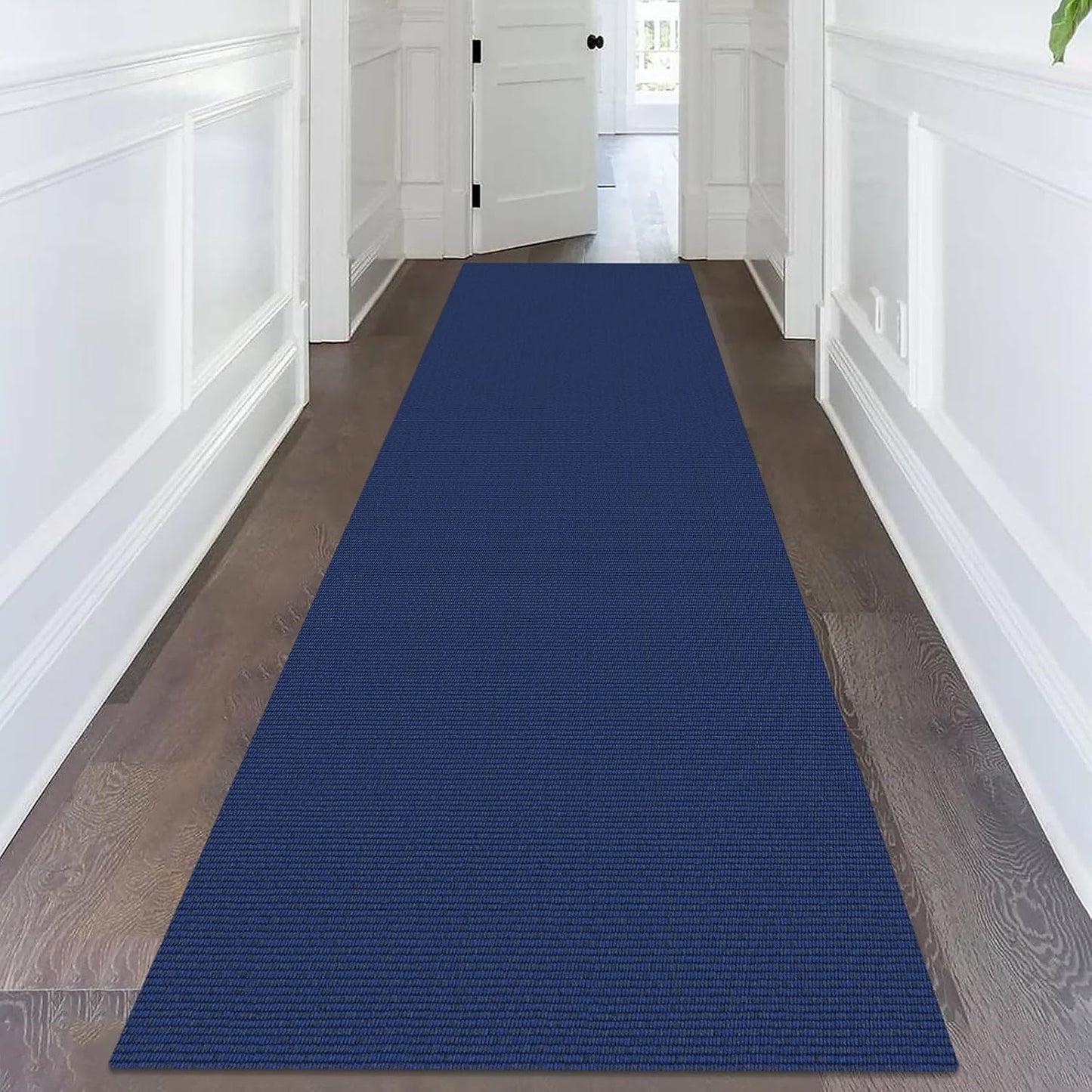 KOZYFLY Washable Runner Rug 3x14 ft Hallway Kitchen Runner Rugs with Rubber Backing Bobo Non Slip Entryway Runner Indoor, Long Carpet Runners for Hall Kitchen Entryway, Royal Blue