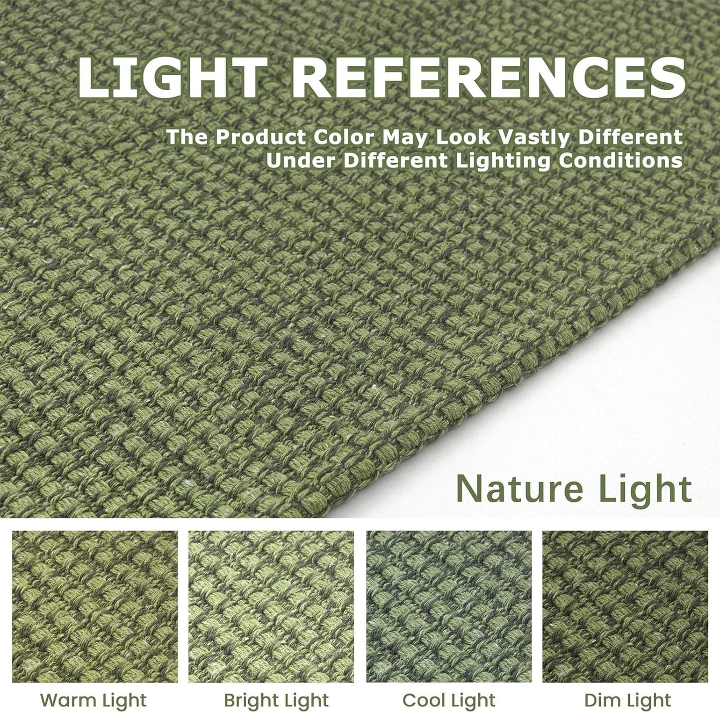 KOZYFLY Extra Long Runners for Hallways 3x16 ft Washable Kitchen Runner Non Slip Rubber Backed Hallway Rug Cotton Entryway Runner Rug Floor Carpet for Indoor Hall, Kitchen, Olive Green/Earthy Green