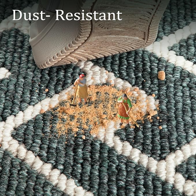 hicorfe Kitchen Rugs and Mats,Kitchen Mats for Floor,36"x59" Non Slip Runner Rug,Absorbent Resist Dirt Comfort Standing Mat Machine Washable for Entryway,Hallway,Front of Sink(Dark Green)