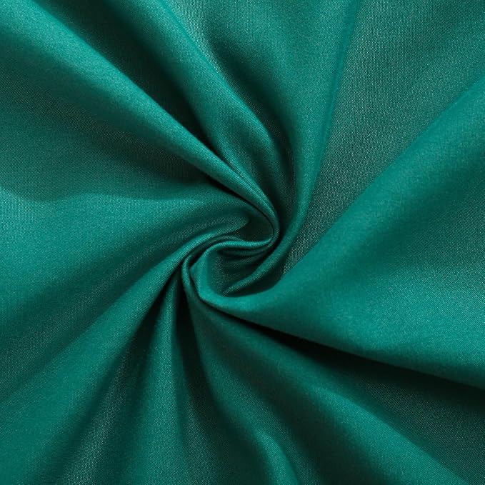 Merryword Dark Green Pillow Shams Green King Pillowcases Cute Pillow Cover Set of 2 Soft Shabby Chic Ruffled Pillowcases 2 Pack (King (20''x36''), Dark Green)