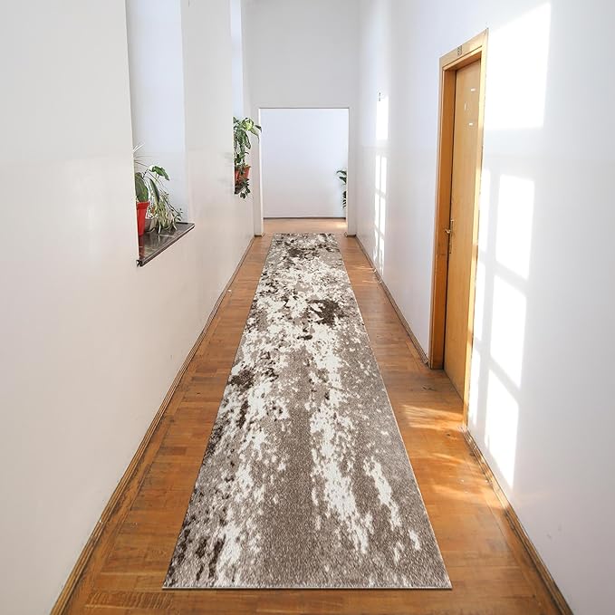 Keen Home Design Area Rugs - 2x20 Non-Shedding, Abstract Rugs for Kitchen, Living Room, Bedroom, Dining Room, Entryway - Size: 2'8" x 20', Multi