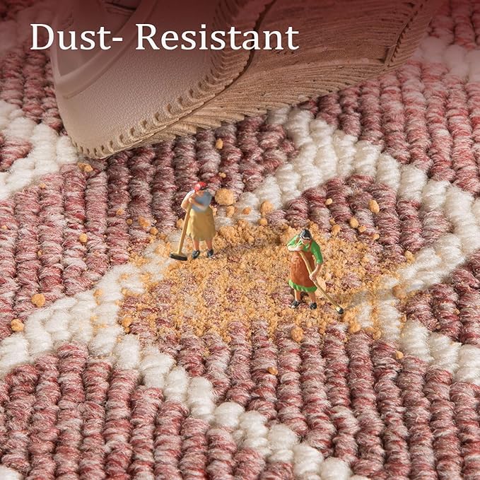 hicorfe Front Door Mat Outside Entrance, Absorbent Mud Mat,Welcome Door Mats Outdoor Indoor,Stain and Fade Resistant,Non Slip Backing Entry Doormat,Pet Rug for Entryway (32"x48",Dark Pink)