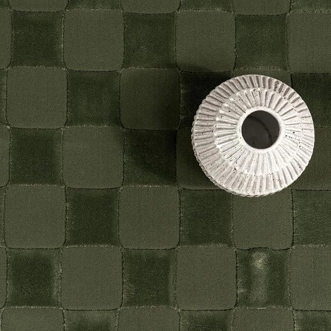 nuLOOM Alaiya Checkered 4x6 Machine Washable Area Rug for Living Room Bedroom Dining Room Kitchen, Green