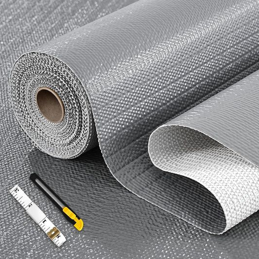 Drawer and Shelf Liner, Non-Adhesive Kitchen Cabinet Liners, Non Slip Shelf Paper Waterproof Washable Thickened for Dresser Pantry Shelve Bathroom Protector