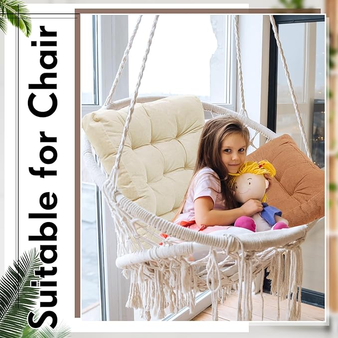 Jerify 4 Pcs Floor Pillow Cushions 22 x 22 Inch Round Square Large Meditation Floor Pillow for Classroom Adult Meditation Picnic Party Cushion for Seating Gift Christmas(Brown,Square)