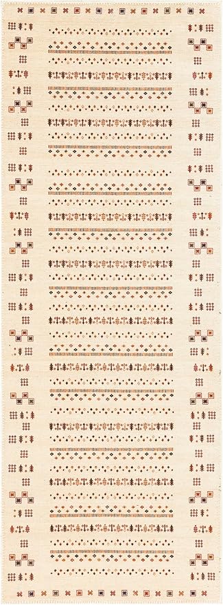 Keen Home Design 2x10 Rug - Machine Washable Runner Rug with Non-Slip Backing, Ideal for Hallway, Entryway, Kitchen, Laundry Room - Vintage, Easy Clean, Durable, Low Pile - (2'6" x 10')