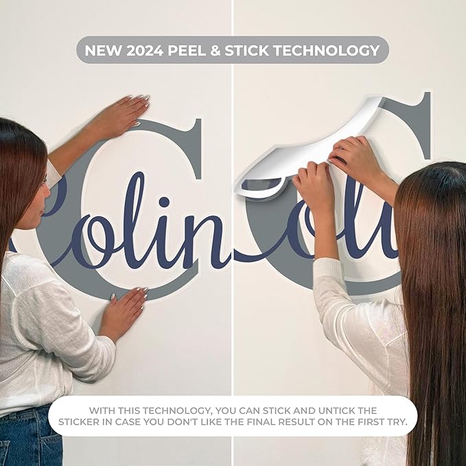 Personalized Name Wall Decals for Girls Bedroom - Butterfly Pink Room Decor with Rainbow Options - Multiple Sizes