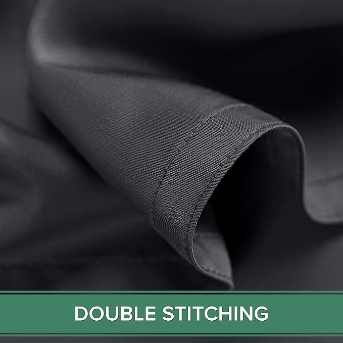Pure Bamboo California King Sheets, Genuine 100% Organic Viscose Derived from Bamboo Bed Sheet Set, Soft & Cooling, Double Stitching, 2 Year Quality Promise (California King, Charcoal)