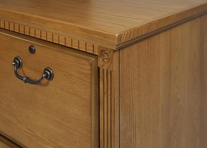 Martin Furniture Huntington Oxford 2 Drawer File Cabinet, Wheat - Fully Assembled