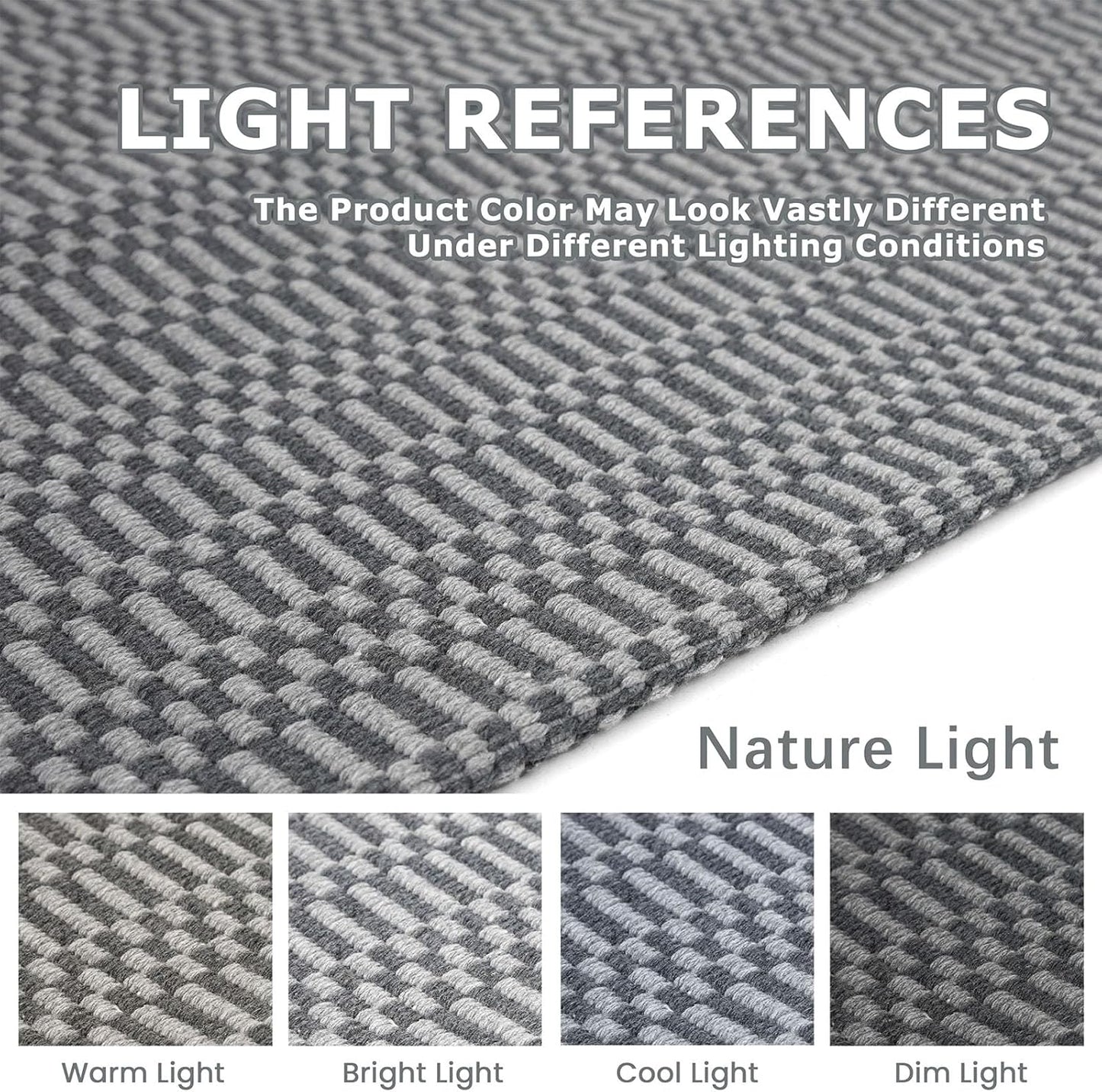 KOZYFLY Washable Runner Rug 3x20 ft Hallway Kitchen Runner Rugs with Rubber Backing Bobo Non Slip Entryway Runner Indoor, Long Carpet Runners for Hall Kitchen Entryway, Grey/Charcoal Grey