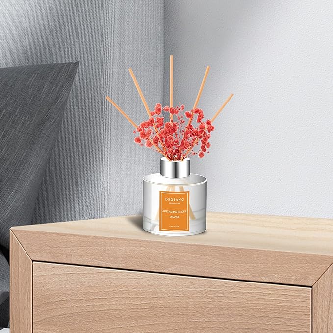 Sweet Dream Reed Diffuser Set - 3.38 fl oz (100ml) Essential Oil with 6 Reed Sticks | Home & Bathroom Decor