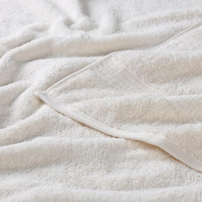 Superior Egyptian Cotton 9-Piece Towel Set, Assorted Towels for Home Bathroom, Guest Bath Decor Essentials, Includes 3 Bath, 3 Hand, 3 Face Towels/Washcloths, Quick Dry, Absorbent - Ivory
