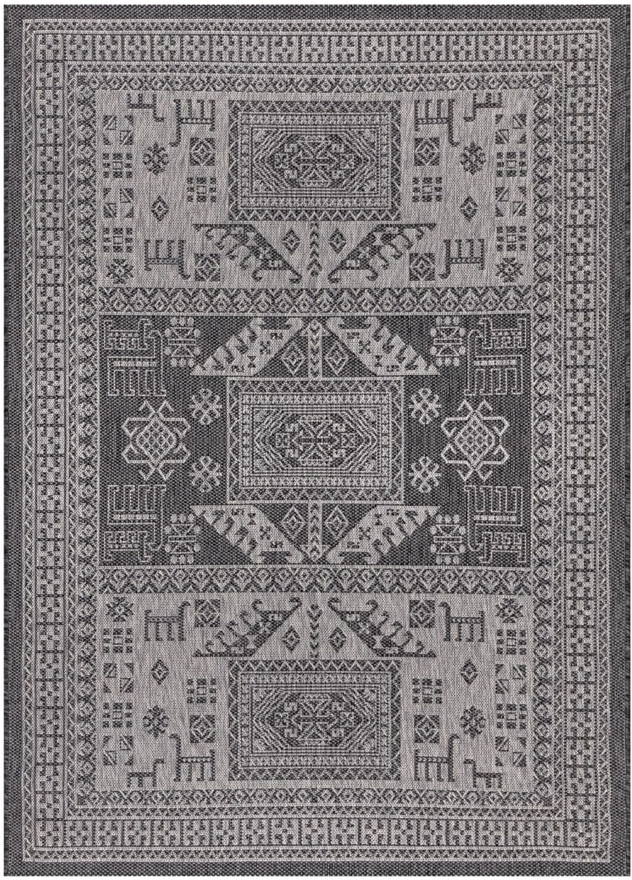 Keen Home Design Terrace Outdoor Area Rug - 6x9 Washable Indoor/Outdoor Rug for Patio, Kitchen, Balcony, Beach, Garden, Deck and Porch, Size: 6'x8'10"