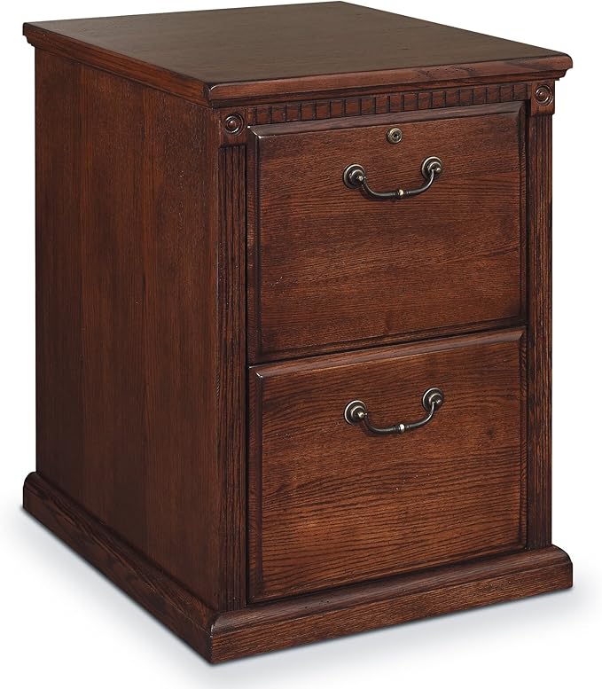 Martin Furniture Huntington Oxford 2 Drawer File Cabinet, Burnish - Fully Assembled
