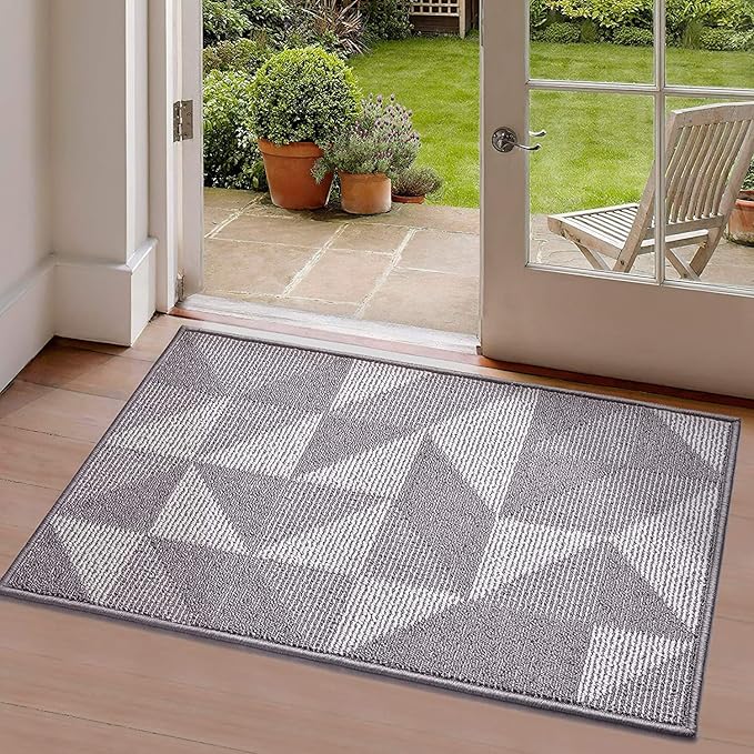 hicorfe Kitchen Rugs and Mats Sets,Super Absorbent Polypropylene Non-Slip Rug,Soft Comfort Floor Mat,24" x 35" Washable for Kitchen,Hallway,Office,Sink,Laundry