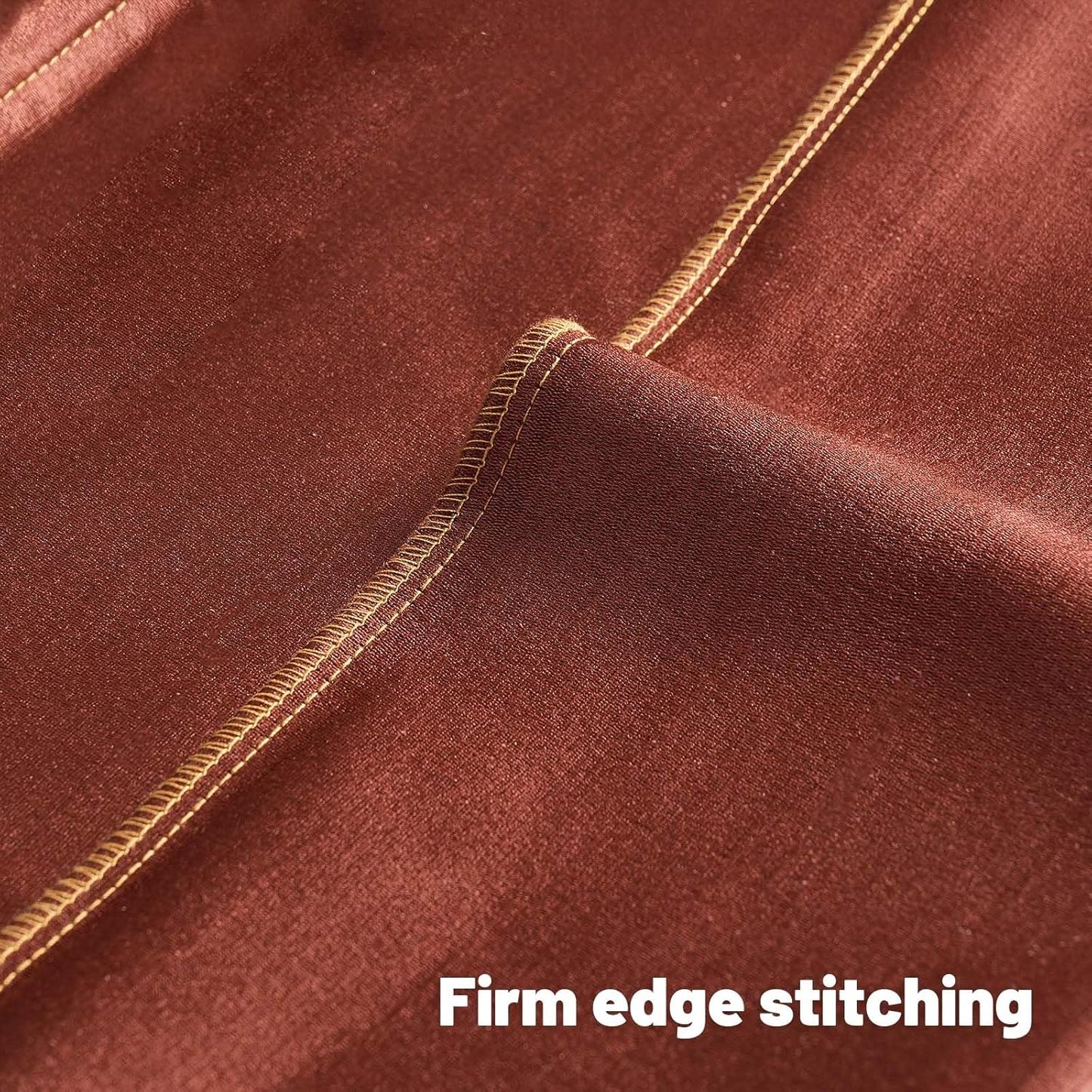 FUTEI Rust Chenille Decorative Throw Pillow Covers 24x24 Inch Set of 2,Soft Embossed Striped Textured European Cushion Case,Modern Home Decor for Couch Bed Living Room