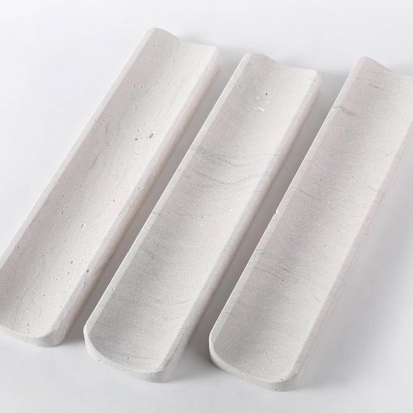 Koville Quarella Engineered Stone Incense Holder, Incense Holders for Sticks, Sturdy Incense Burner Ideal for Meditation and Relaxing, Easy to Clean(Cement Grey)