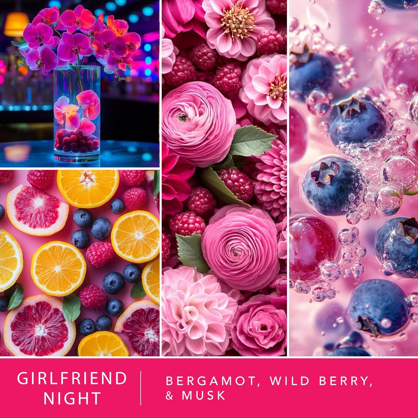 Scentsationals Wax Melts, Wax Cubes Strong Scent - Girlfriend Night - Long Lasting Scented for Warmer, 10oz (24-Cubes)