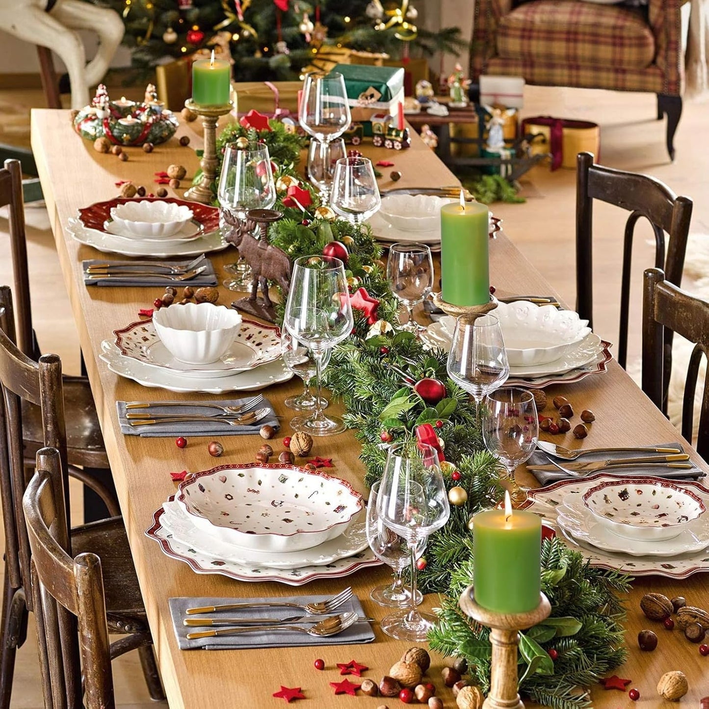 KONNI Green Pillar Candles Set of 3, 3"x 3" Unscented Pillar Candles Bulk, 30 Hours Long Burning Candles, Smokeless&Dripless Large Round Candle for Wedding, Home Decoration, Parties, Spas, Dinner