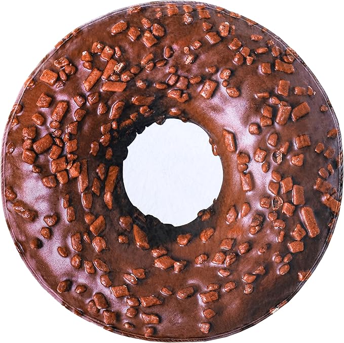Vessia Chocolate Donuts Printed Throw Blanket, Realistic Funny Food Blanket for Adults and Kids, 300GSM Soft Giant Donuts Throw for Couch, Sofa, Bed, Fun Gifts for Boys, Girls, 60 inches