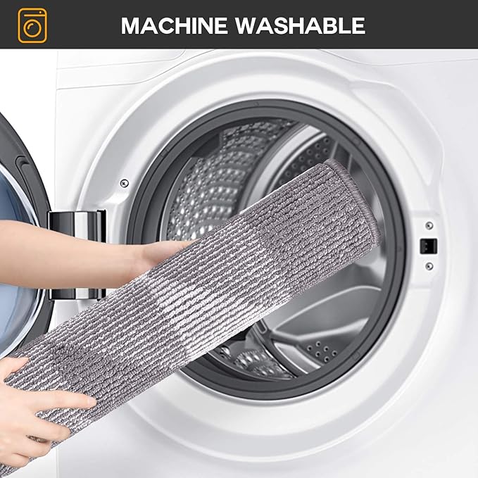 hicorfe Kitchen Rugs and Mats Sets,Super Absorbent Polypropylene Non-Slip Rug,Soft Comfort Floor Mat,24" x 35" Washable for Kitchen,Hallway,Office,Sink,Laundry