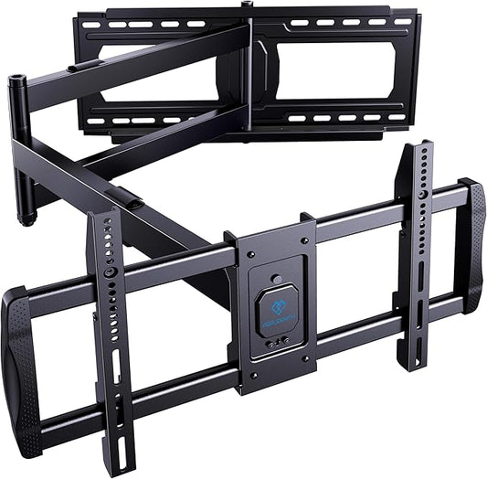 PERLESMITH Long Arm TV Wall Mount for 42-90 inch TVs, Full Motion TV Mount with 42.72 inch Extension Articulating Arm Swivel and Tilt, Max VESA 800x400mm, Holds up to 150 lbs, 16”,18”, 24” Studs