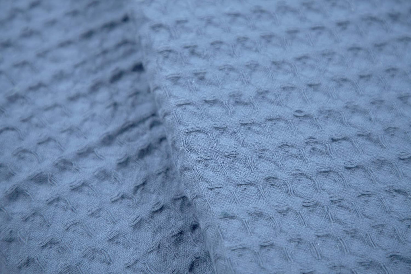 HILLFAIR 100% Combed Cotton Blanket–102x108 Inch California King Size Bed Blankets– Warm Soft All Season Breathable Blankets– Extra Large Oversized California King Blanket- Sky Blue Cotton Blankets