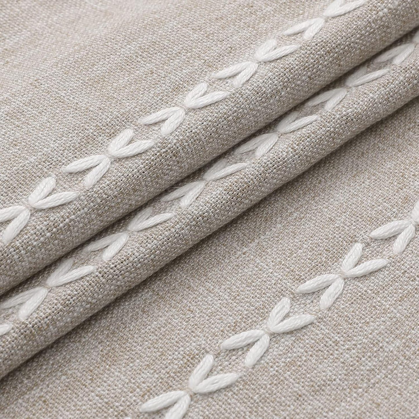 MitoVilla Tan Small Stall Shower Curtain 36 x 72, Taupe Half Size Narrow Polyester Linen Fabric Shower Curtains for Boho Farmhouse Bathroom Decor, Wrinkle Resistant Cloth Shower Curtain