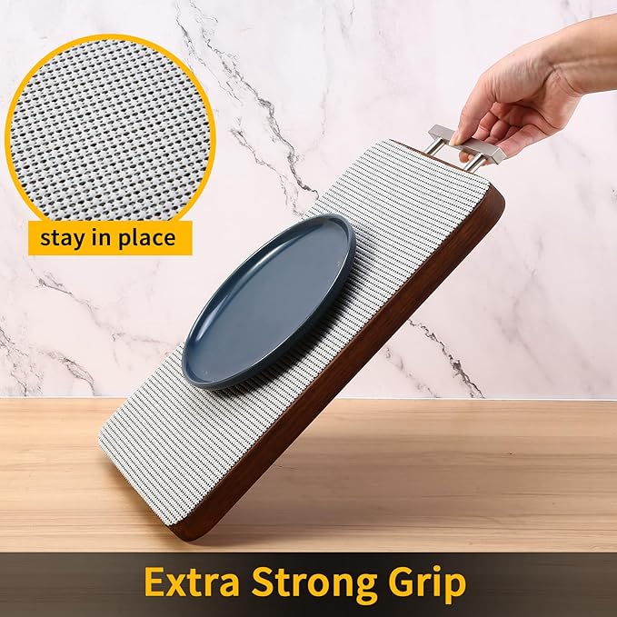 iwtmm Drawer Shelf and Cabinet Liners Non-Adhesive Extra Strong Grip - Keep Items in Place for Kitchen, Bathroom, Office & Wardrobe, Heavy Duty Anti-Slip Liners for Cabinets, Cupboards, Drawers