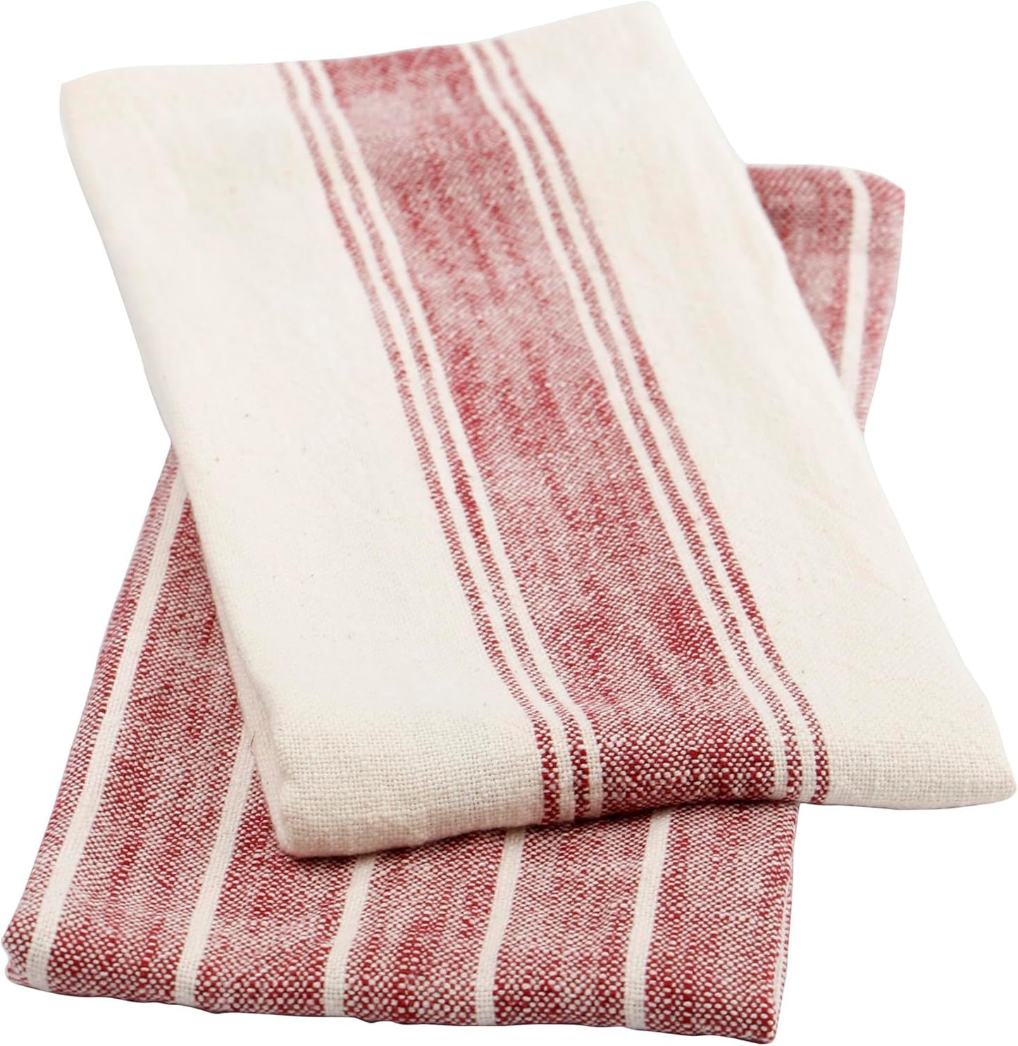 KAF Home Natural Rustic Farmhouse Slubbed Kitchen Towel | 100% Cotton Dish Towel, 18 x 28 Inches | Soft and Absorbent (Wine, 18 x 28-4 Pack)