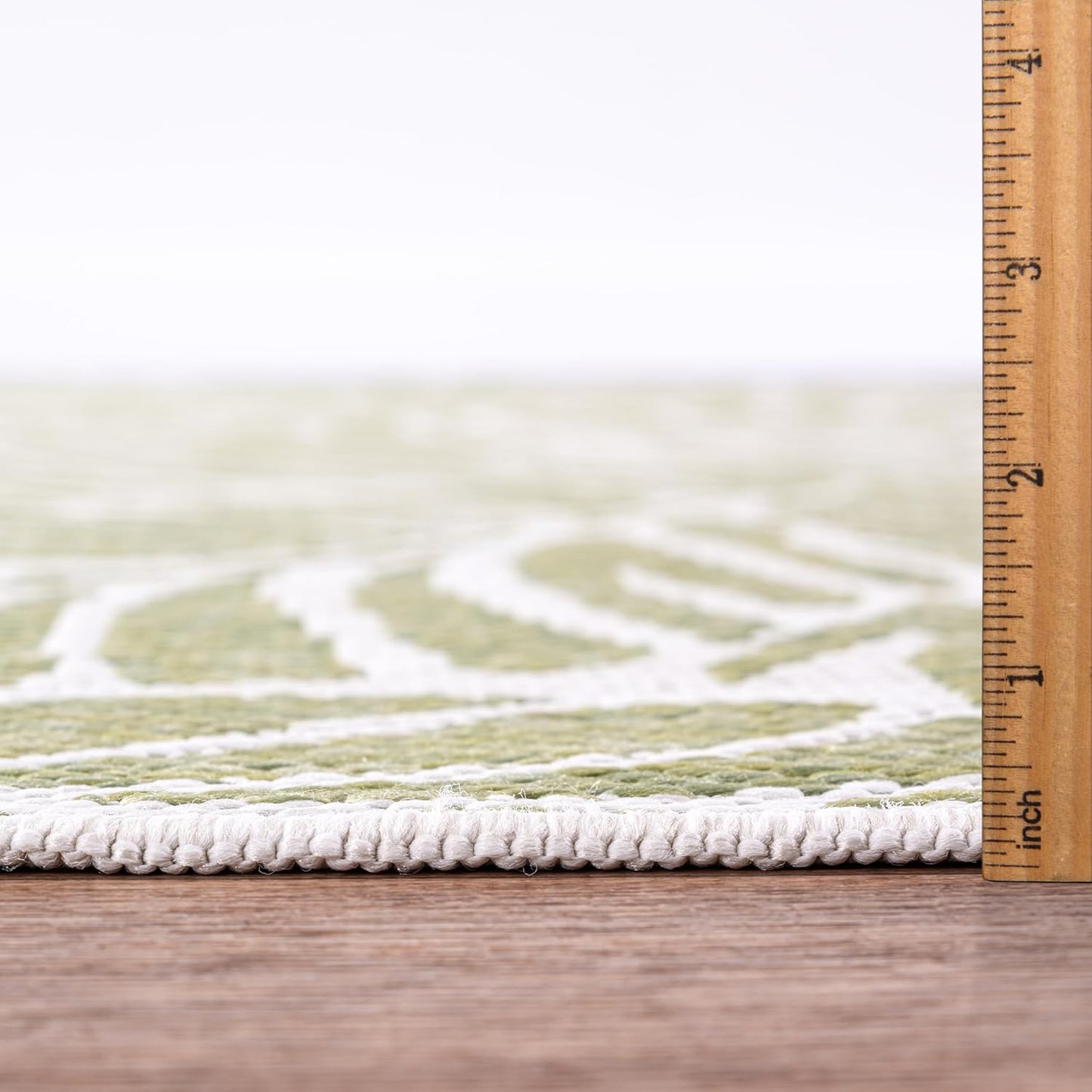 Keen Home Design Terrace Outdoor Round Rug - 5ft Round Washable Indoor/Outdoor Rug for Patio, Kitchen, Balcony, Beach, Garden, Deck and Porch, Size: 5'3" Round