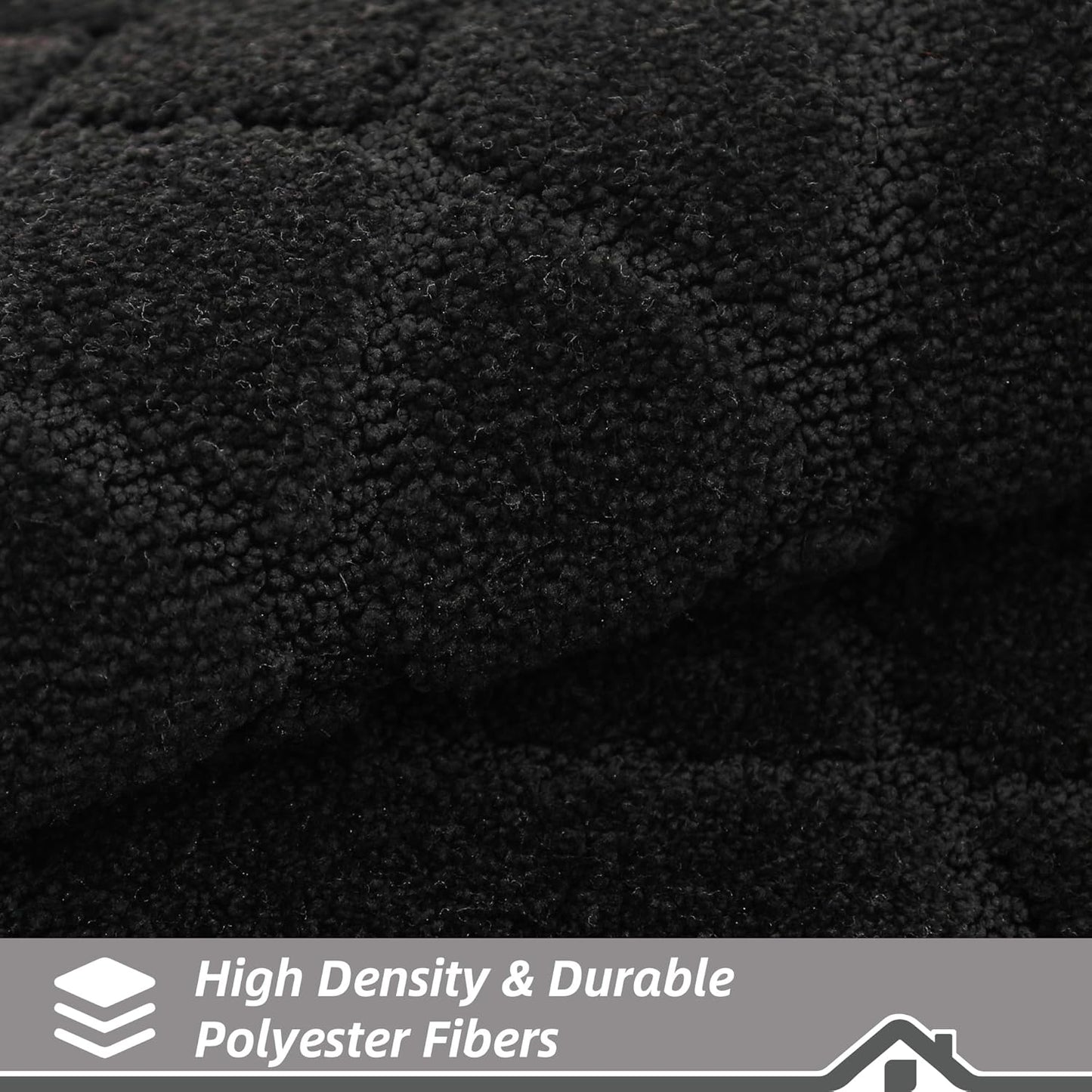 BEQHAUSE Kitchen Runner Rug 20”x59” Washable Non Slip Kitchen Mats for Floor Absorbent Soft Kitchen Rugs for Floor,Sink,Hallway,Laundry,Black