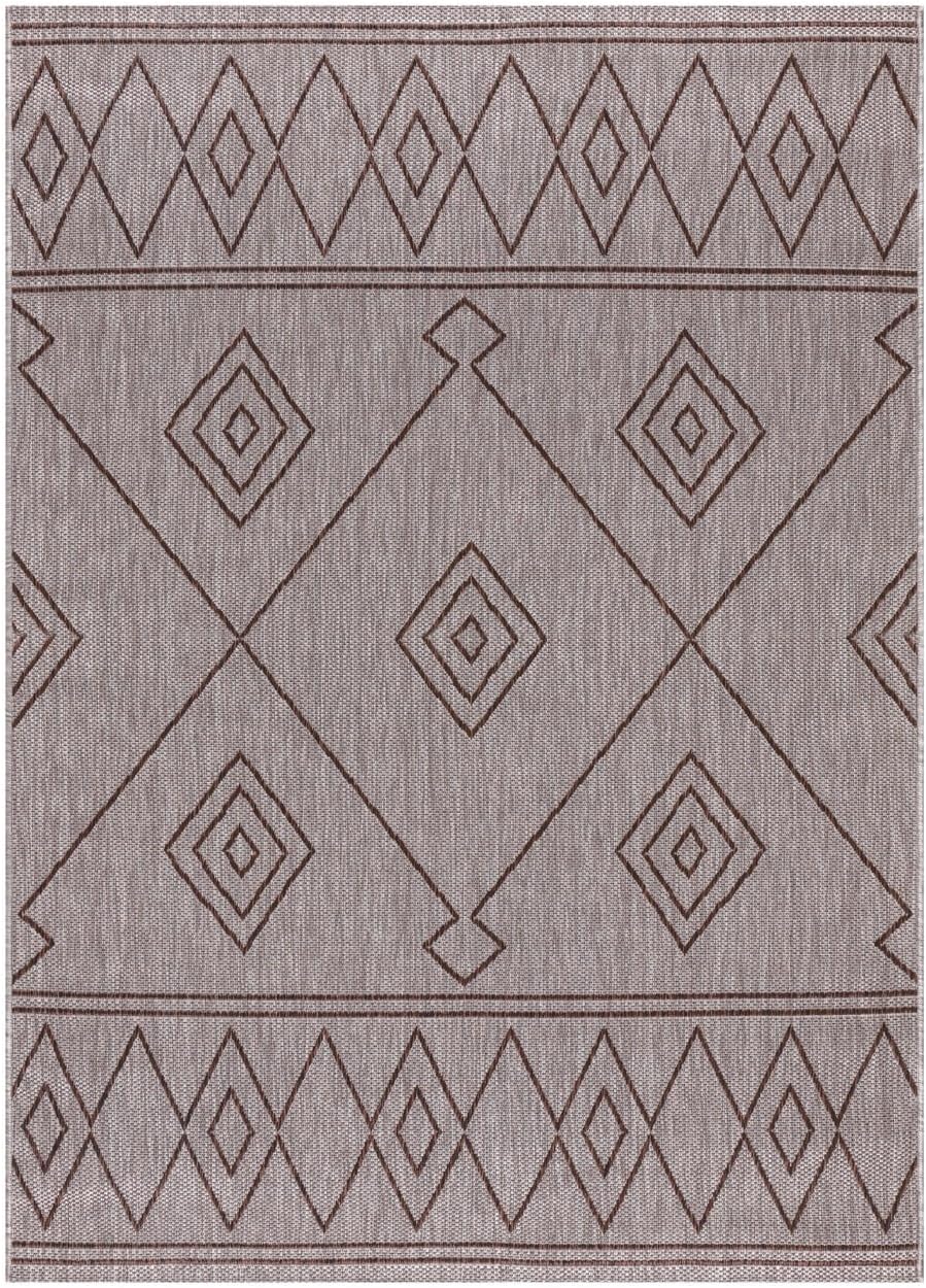 Keen Home Design Terrace Outdoor Area Rug - 8x10 Washable Indoor/Outdoor Rug for Patio, Kitchen, Balcony, Beach, Garden, Deck and Porch, Size: 7'7"x10'