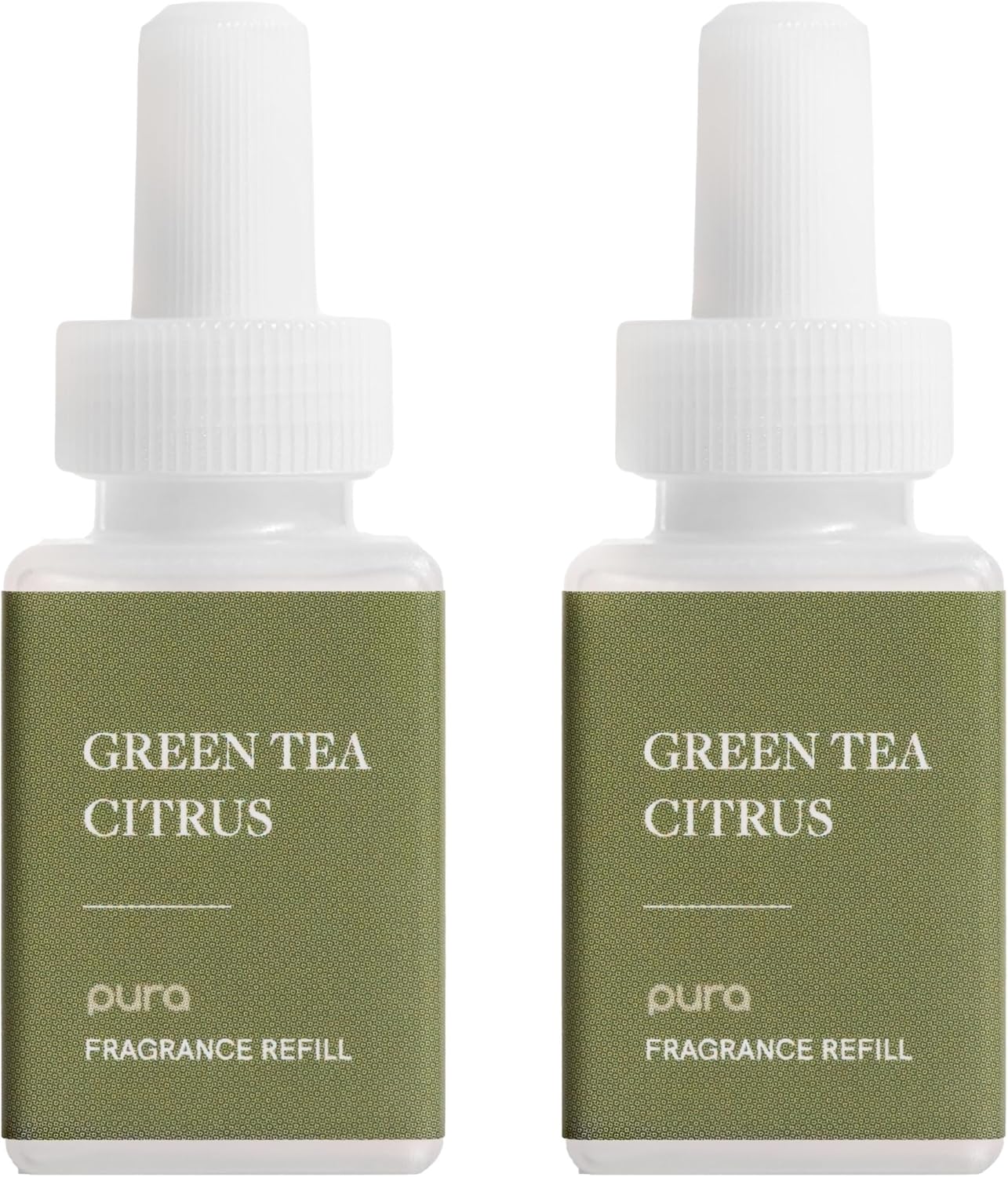 PuraHome Scent Refill - Smart Home Air Diffuser - Up to 120-Hours of Luxury Fragrance per Refill - Home Essential - Clean & Safe Diffuser Fragrance - 2 Pack, Green Tea Citrus