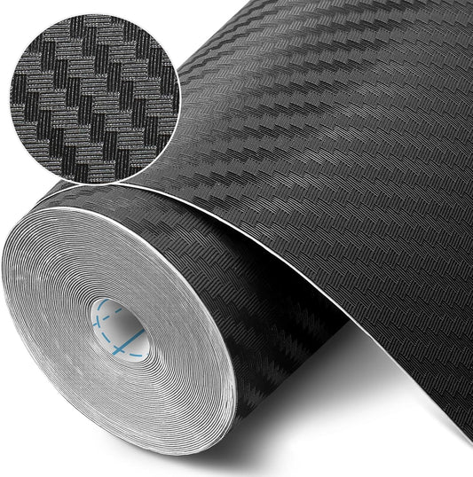 Self-Adhesive Shelf Liner Kitchen Liner, Waterproof Backed Paper Easy Peel and Stick Contact Liner Without Residue for Decor Your Desk Surface, Kitchen Countertops (Black, 11.8 x 236.2 inches)