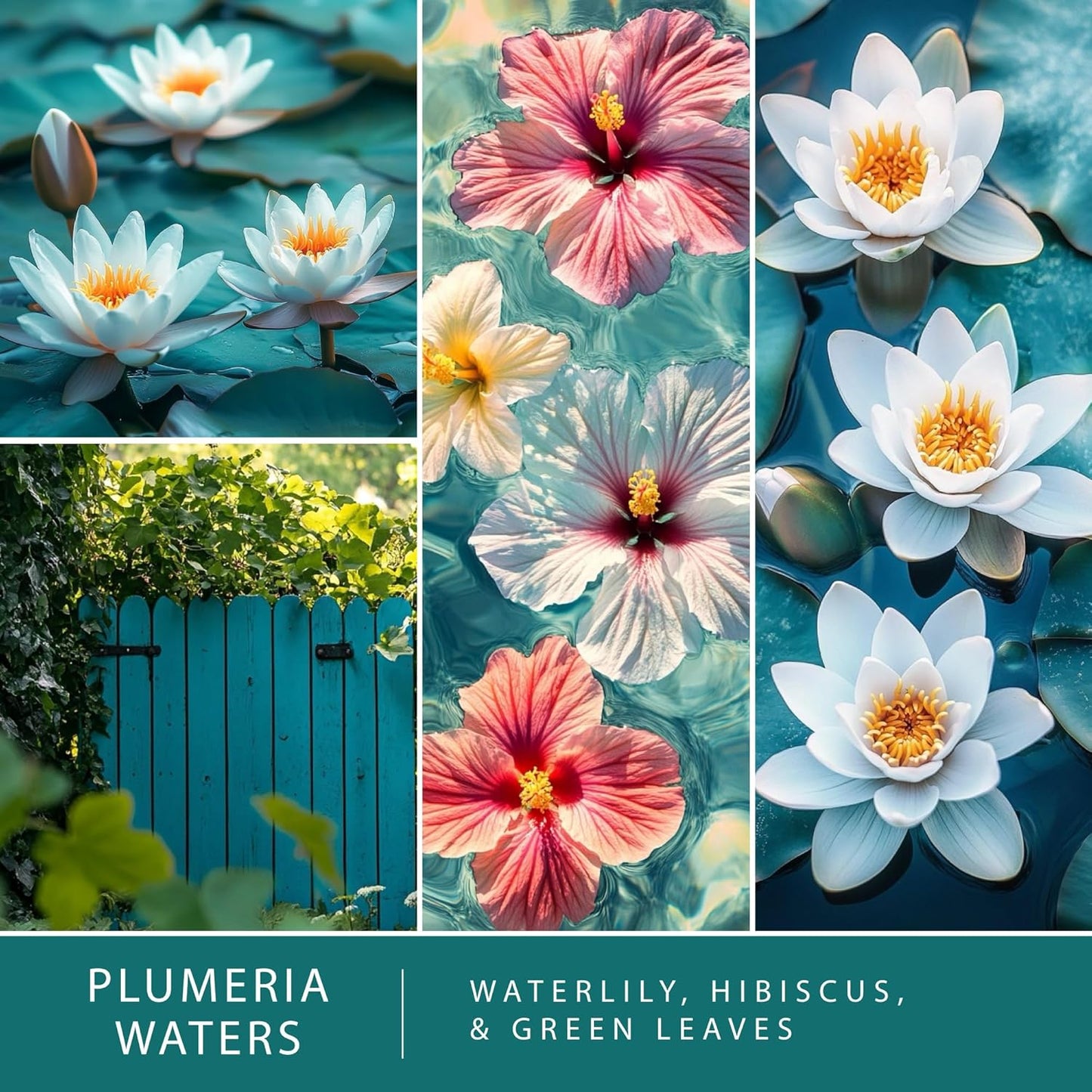 Scentsationals Wax Melts, Wax Cubes Strong Scent - Plumeria Waters - Long Lasting Scented Wax Melts for Warmer, 10oz (24-Cubes)