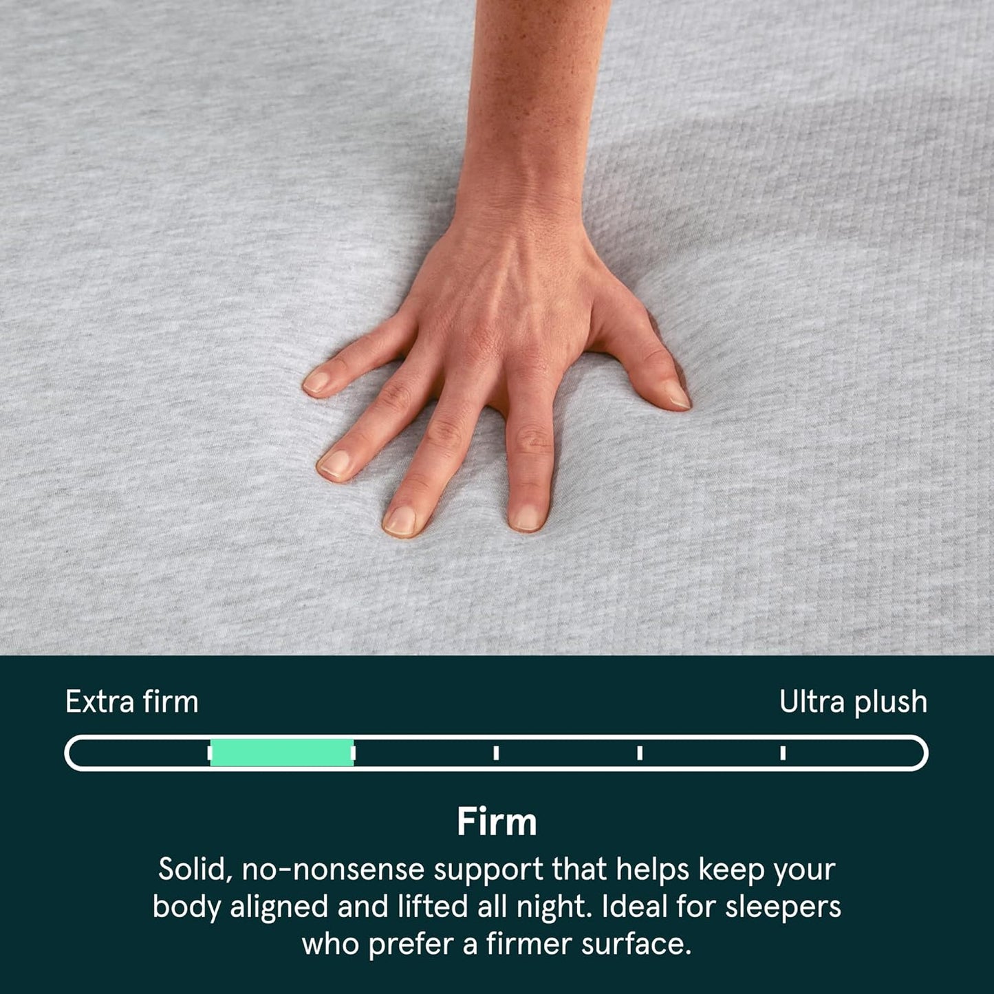 Kin By Tuft & Needle Firm 6" Queen Adaptive Foam Mattress in a Box, Cooling Pressure Relief, Balanced Support, 100 Night Trial, Fiberglass-Free, CertiPUR-US, 10-Year Limited Warranty