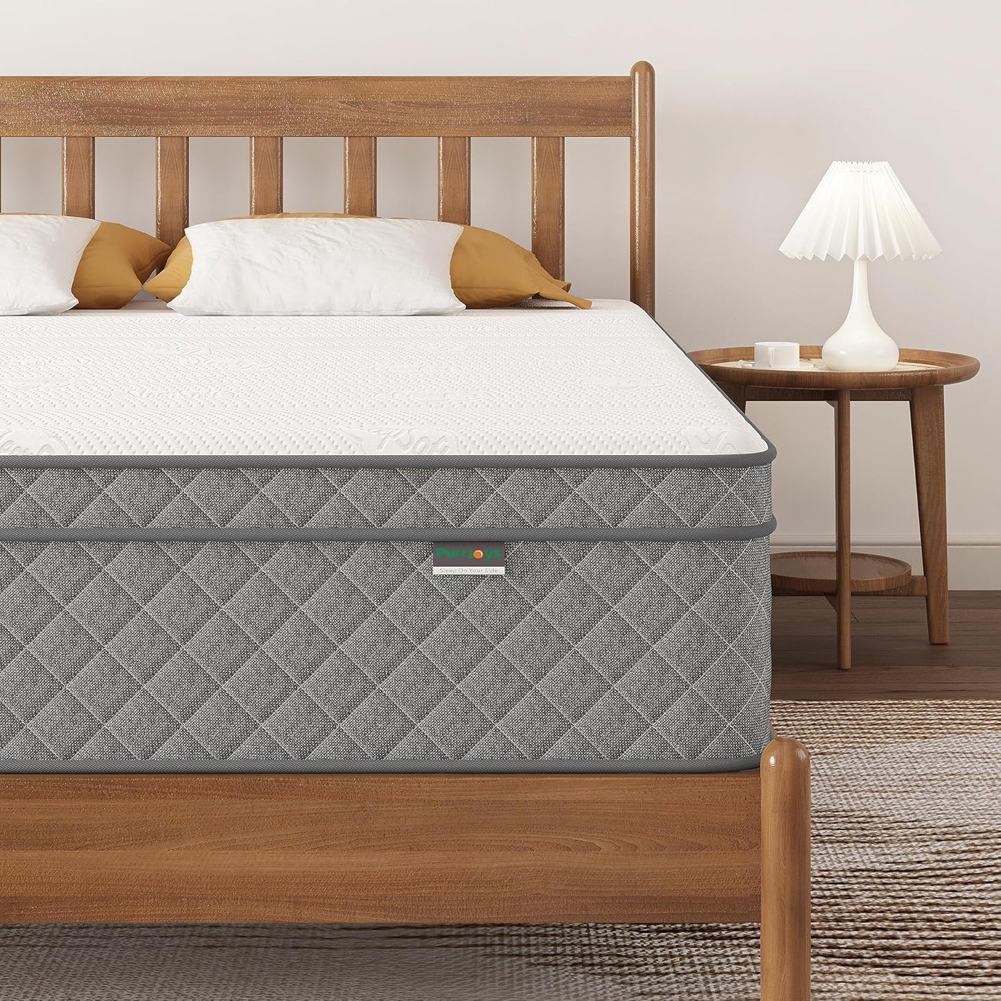 King Mattress, 12 Inch Hybrid King Size Mattress with Cooling Gel Memory Foam and Pocket Springs, CertiPUR-US Certified, Medium Firm