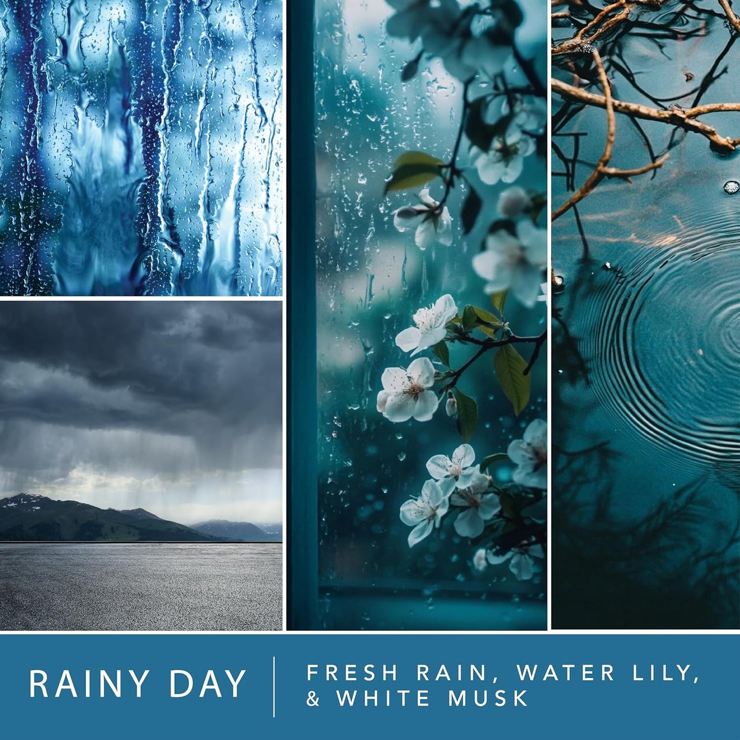 Scentsationals Wax Melts, Wax Cubes Strong Scent - Rainy Day - Long Lasting Scented Wax Melts for Warmer, 10oz (24-Cubes)