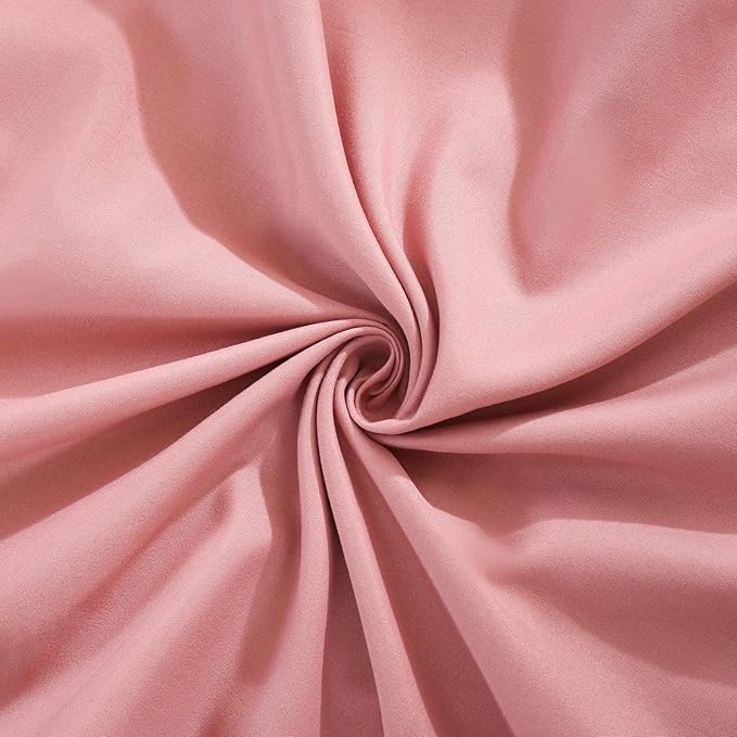 Pink Mocha Pillowcases King Pillowcases Ruffled Pillow Shams Set of 2 Cute Pillowcases Solid Ruffled Fringe Design Pink Shabby Chic Pillowcases 2 Pack (King (20''x36''), Pink Mocha)